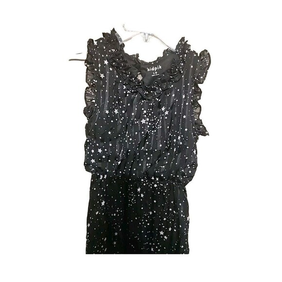 Kidpik Dress Sz 12 Black With Stars - Picture 4 of 4